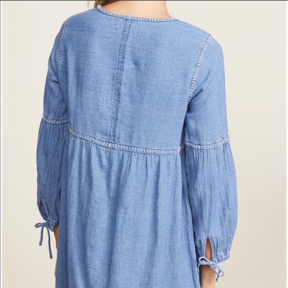 Madewell Indigo Peasant Dress - Picture 4 of 12